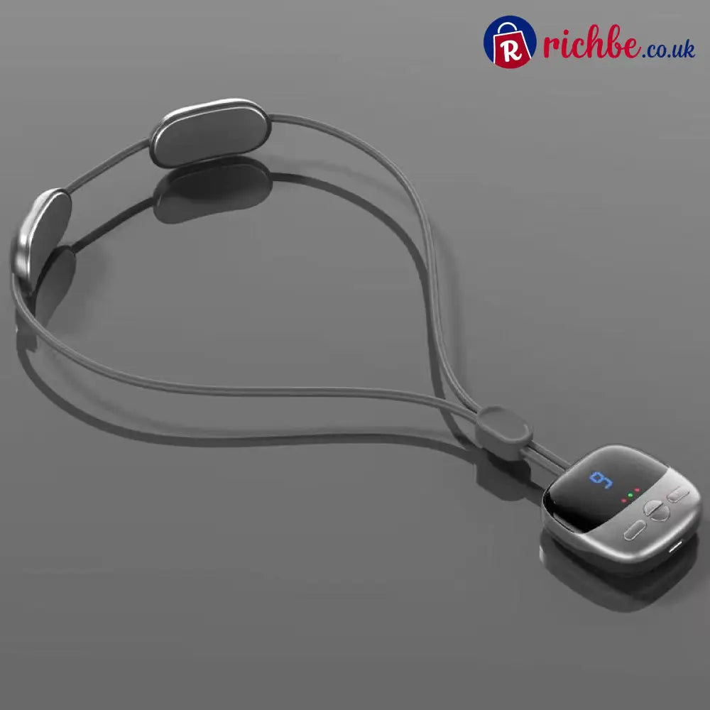 Portable Neck Massager with Adjustable Heat - Gray - Health & Beauty