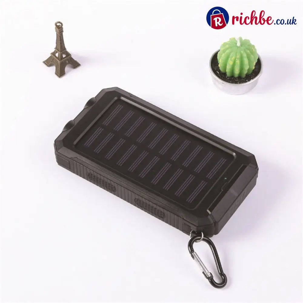 ☀️50% OFF NOW! Portable Solar Power Bank – Waterproof Solar Charger with Dual LED Flashlight Heavy-Duty Shockproof
