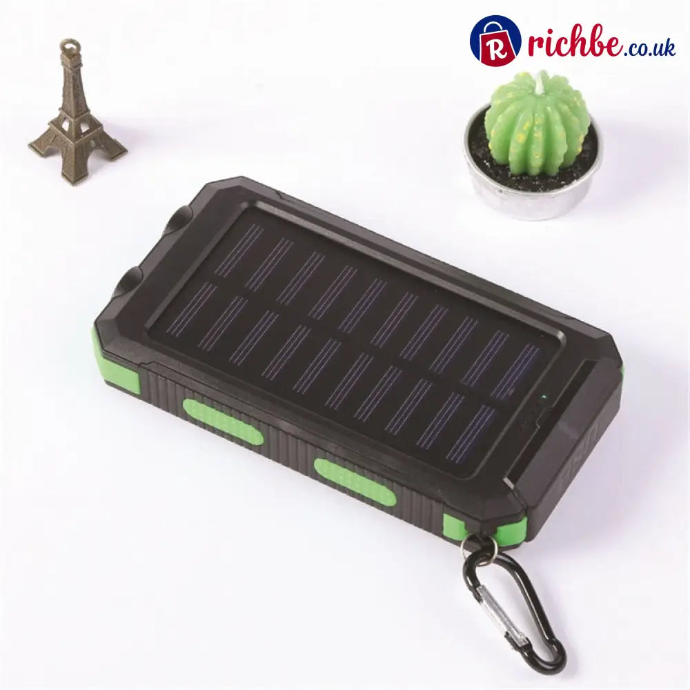 ☀️50% OFF NOW! Portable Solar Power Bank – Waterproof Solar Charger with Dual LED Flashlight Heavy-Duty Shockproof