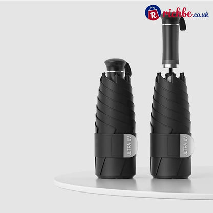 Portable Sun Umbrella with Telescopic Handle - Black - Tools & Gadgets