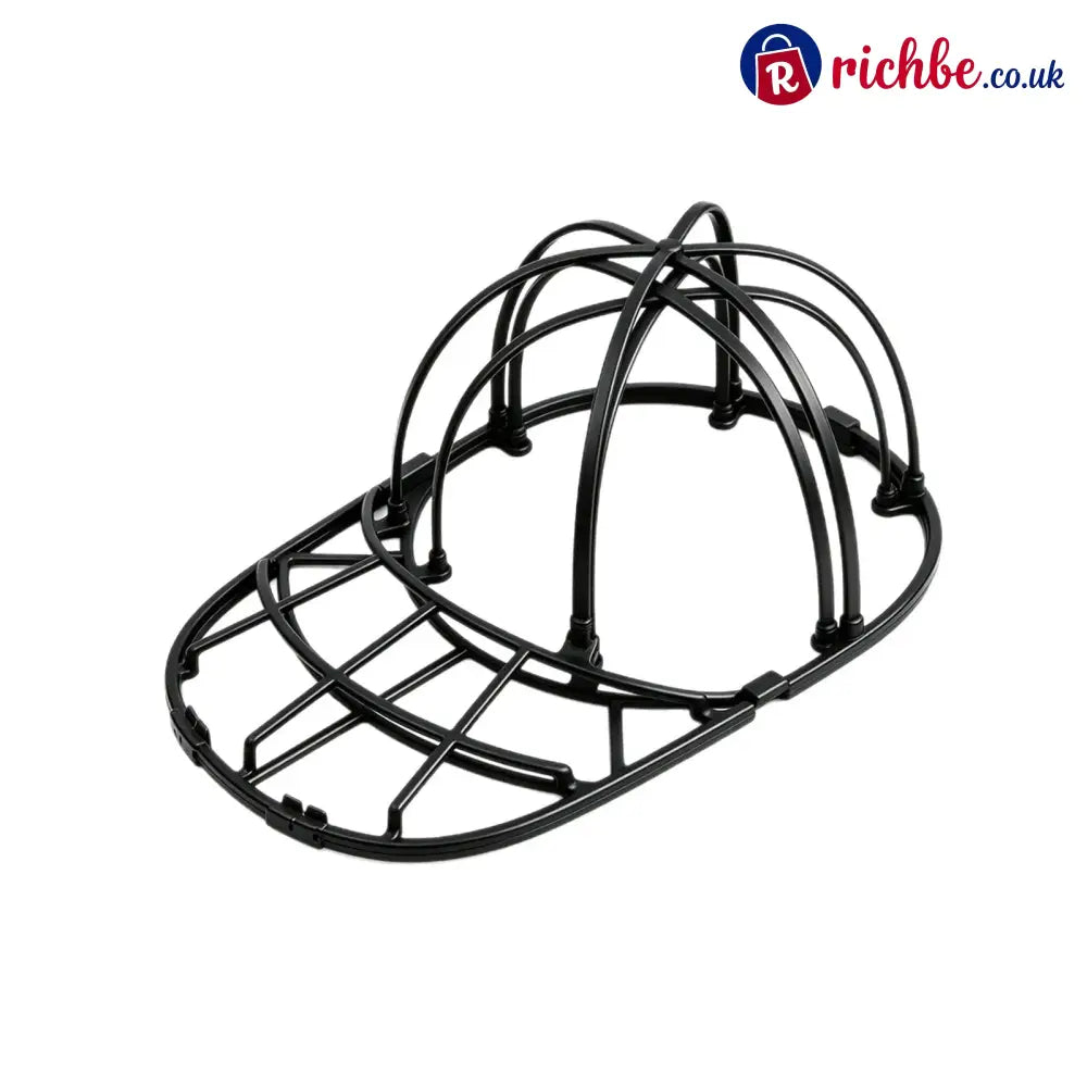 PP Hat Washer Cage with Adjustable Shaper - Black / 1 Pack