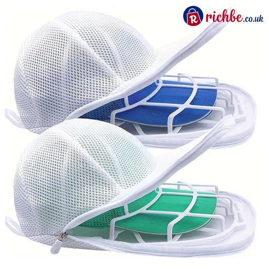 PP Hat Washer Cage with Adjustable Shaper - White / 2 Packs