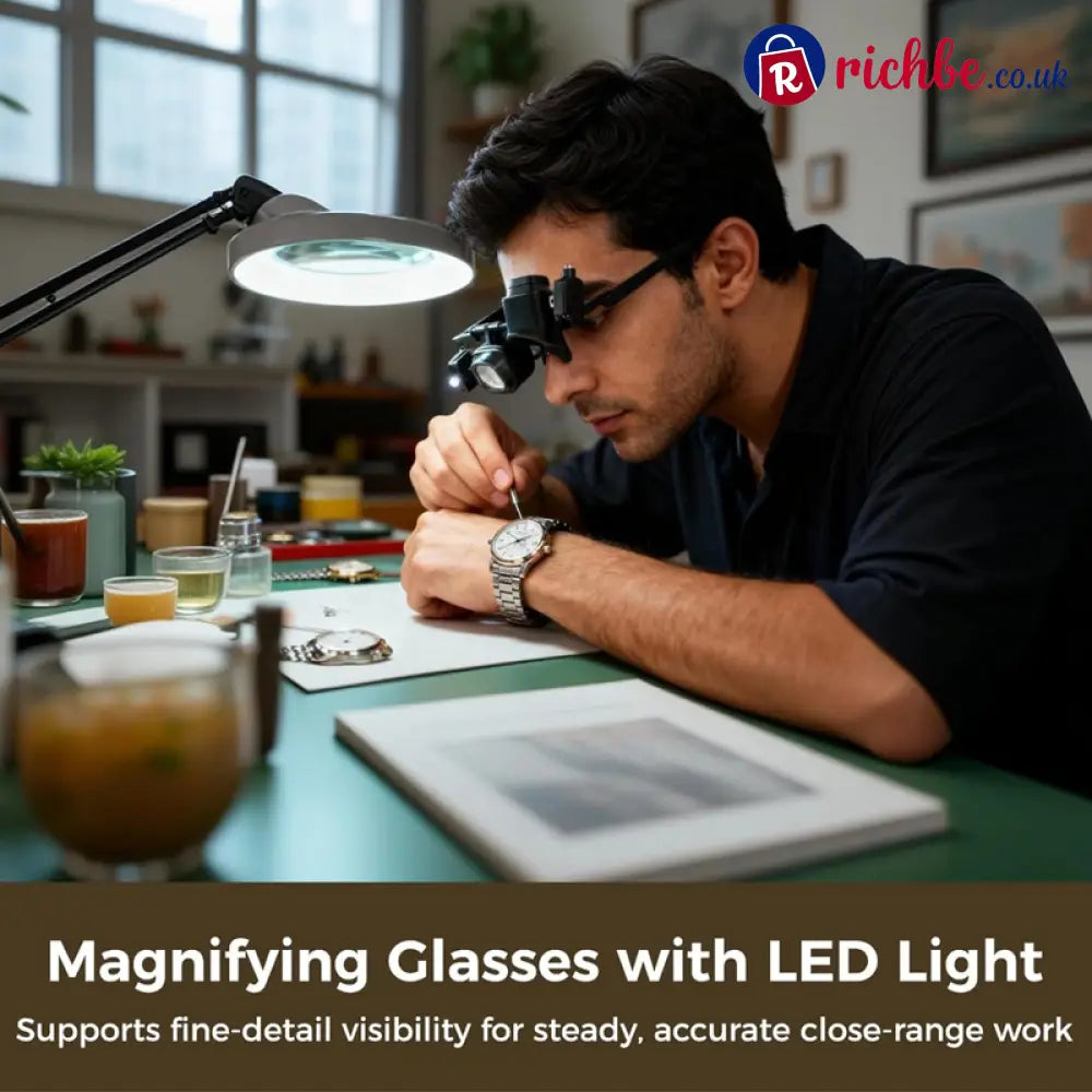 🔍 Precision LED Magnifier for Electronics & Crafts 🛠️ - Hot sale