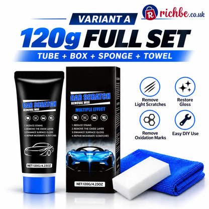 Premium Car Scratch Removal Polish Wax - Repair Wax + Cloth & Sponge - Hot sale