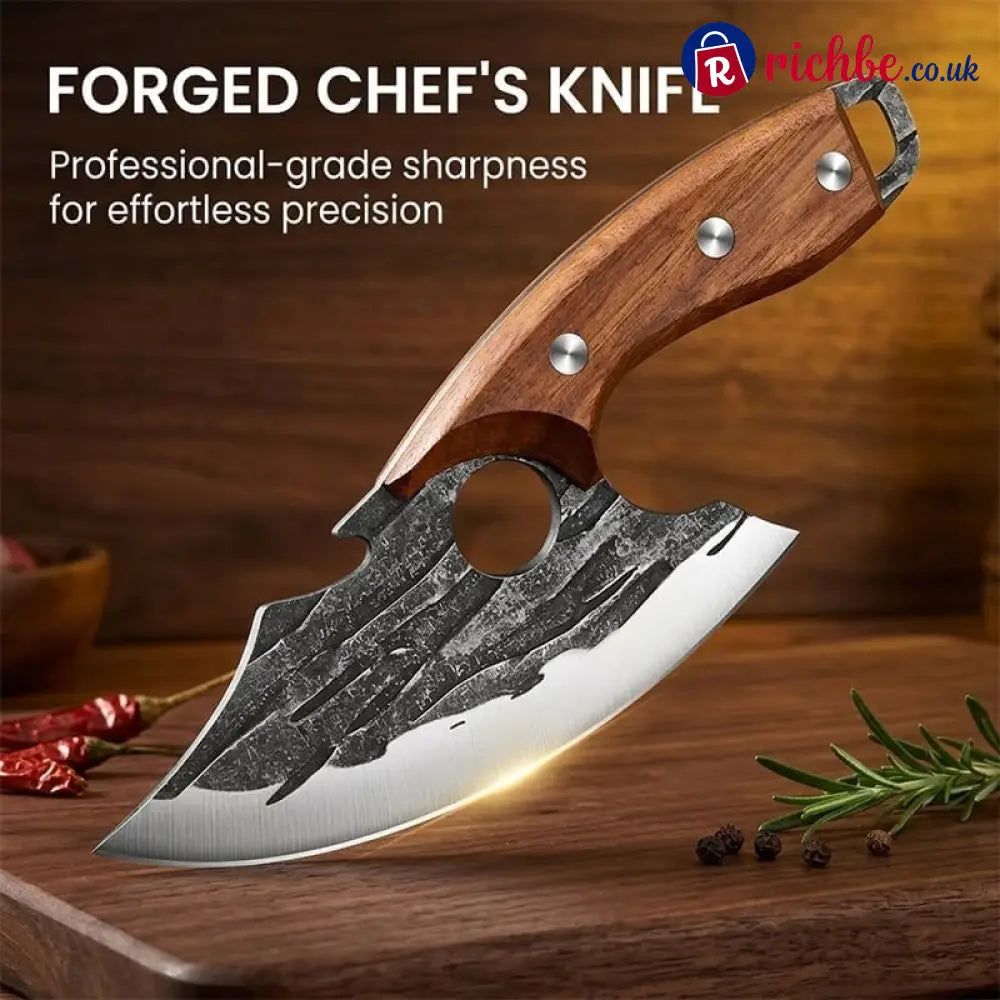 Premium Hand-Forged Chef’s Knife & Cleaver Set