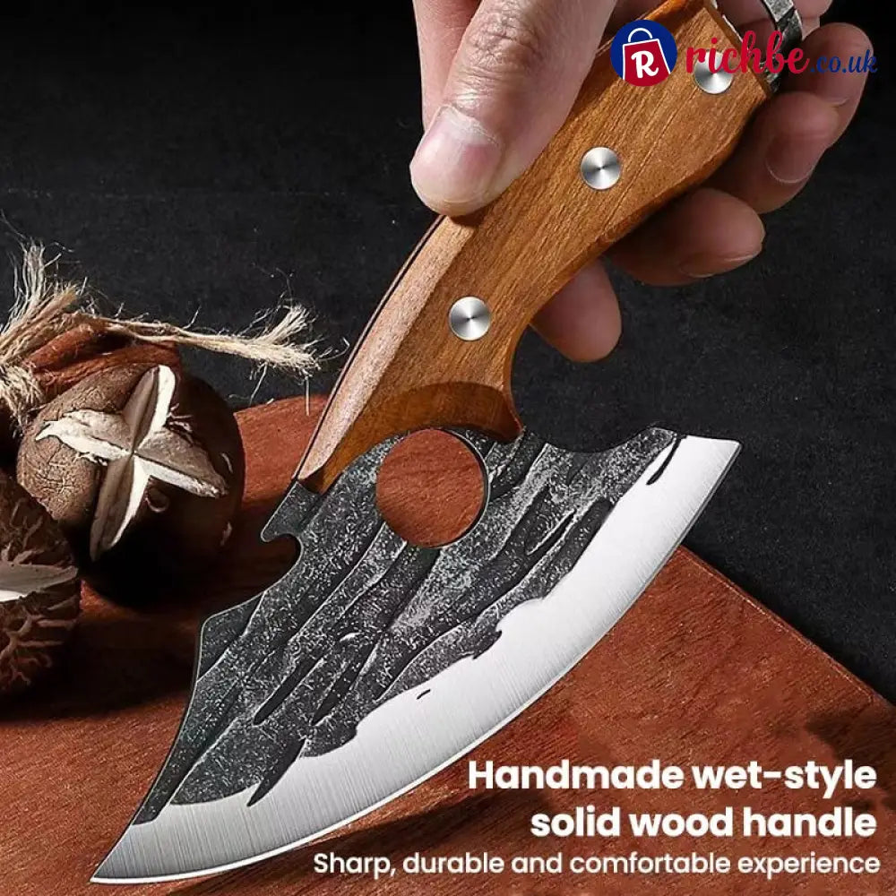 Premium Hand-Forged Chef’s Knife & Cleaver Set