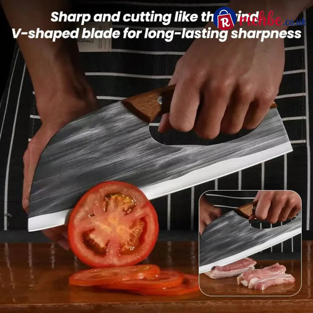 Premium Hand-Forged Chef’s Knife & Cleaver Set