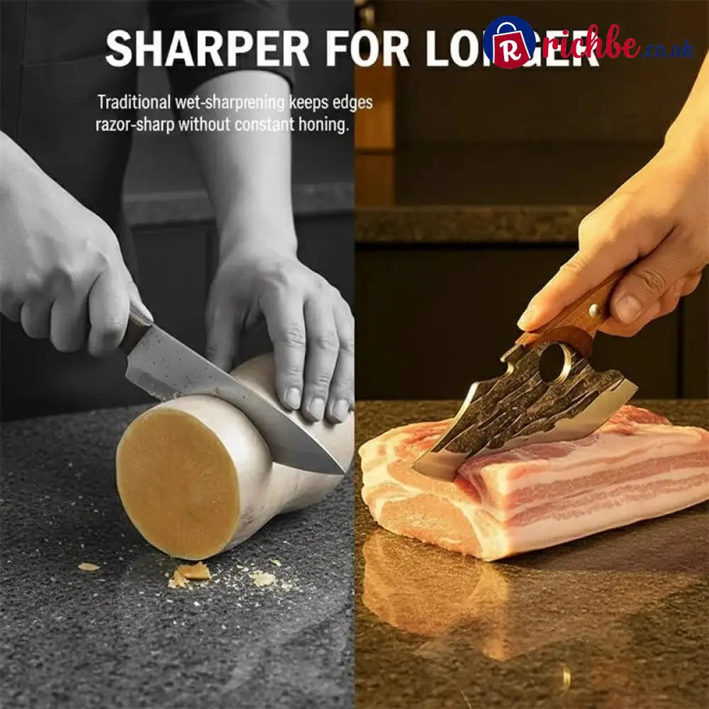 Premium Hand-Forged Chef’s Knife & Cleaver Set