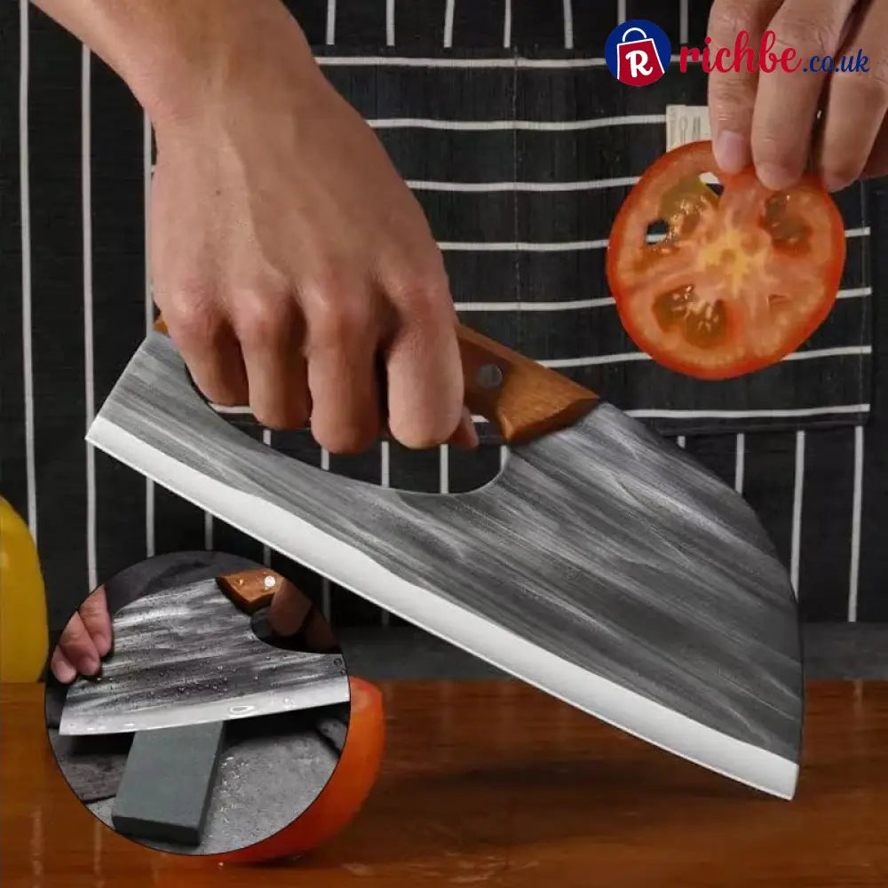 Premium Hand-Forged Chef’s Knife & Cleaver Set