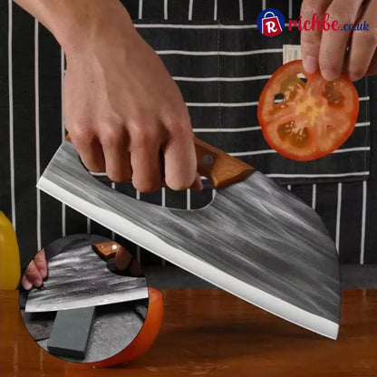 Premium Hand-Forged Chef’s Knife & Cleaver Set