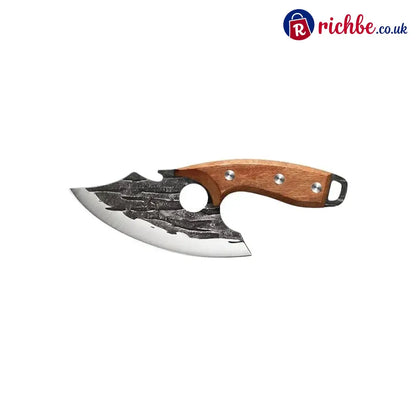 Premium Hand-Forged Chef’s Knife & Cleaver Set - Style A - Straight Blade with Integrated Grip