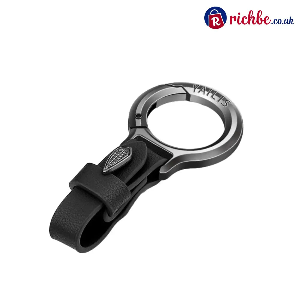 Premium Metal Quick-Release Keychain(2 pcs) - Black（2 pcs) / Gunmetal