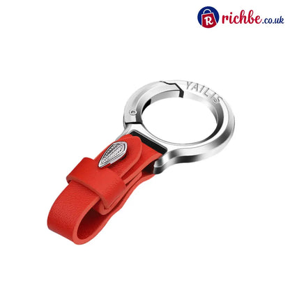 Premium Metal Quick-Release Keychain(2 pcs) - Orange（2 pcs) / Silver