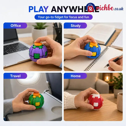 ⚽ Press-to-Spin Stress Relief Fidget Ball