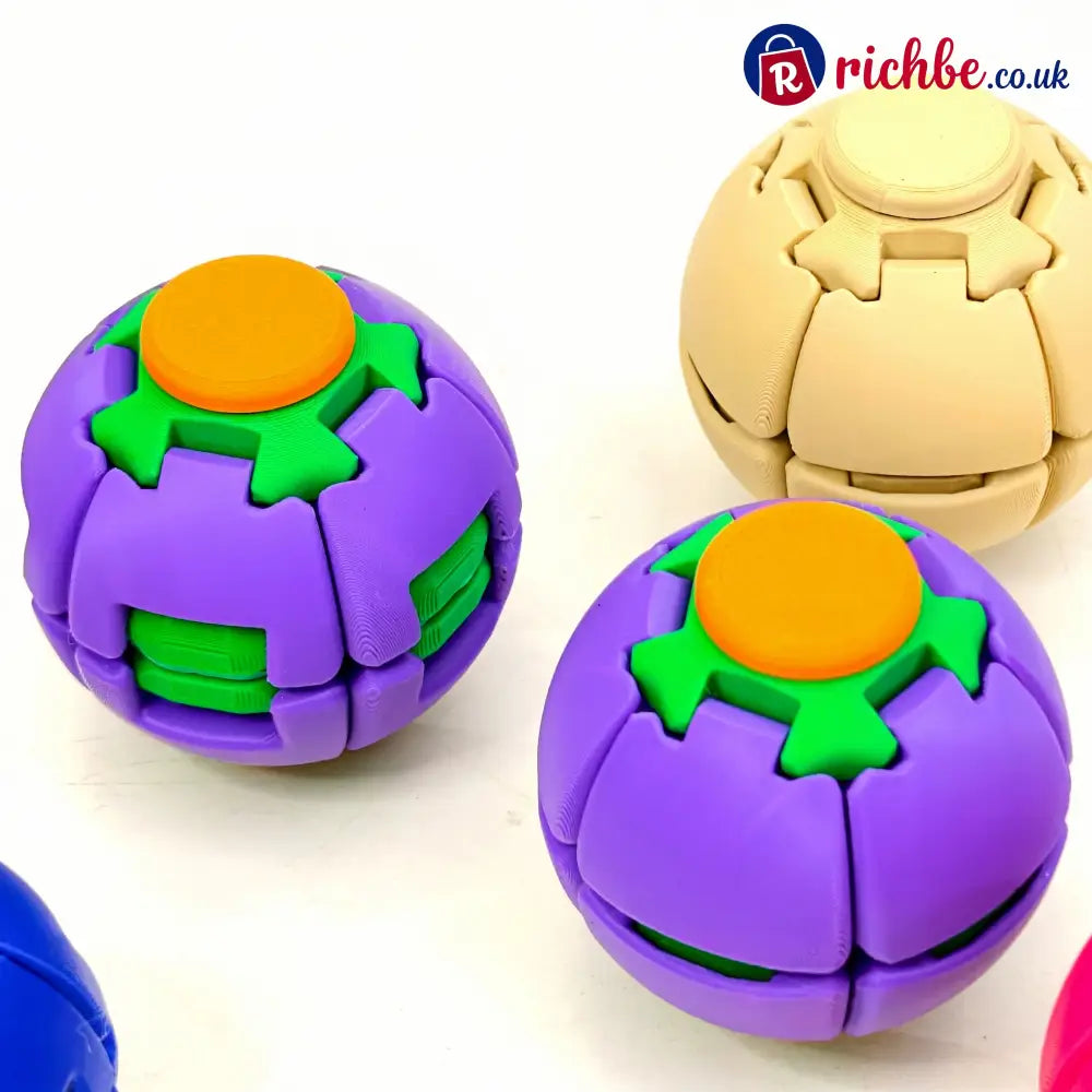 ⚽ Press-to-Spin Stress Relief Fidget Ball