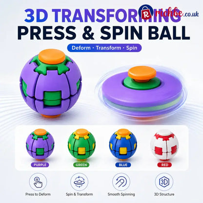 ⚽ Press-to-Spin Stress Relief Fidget Ball