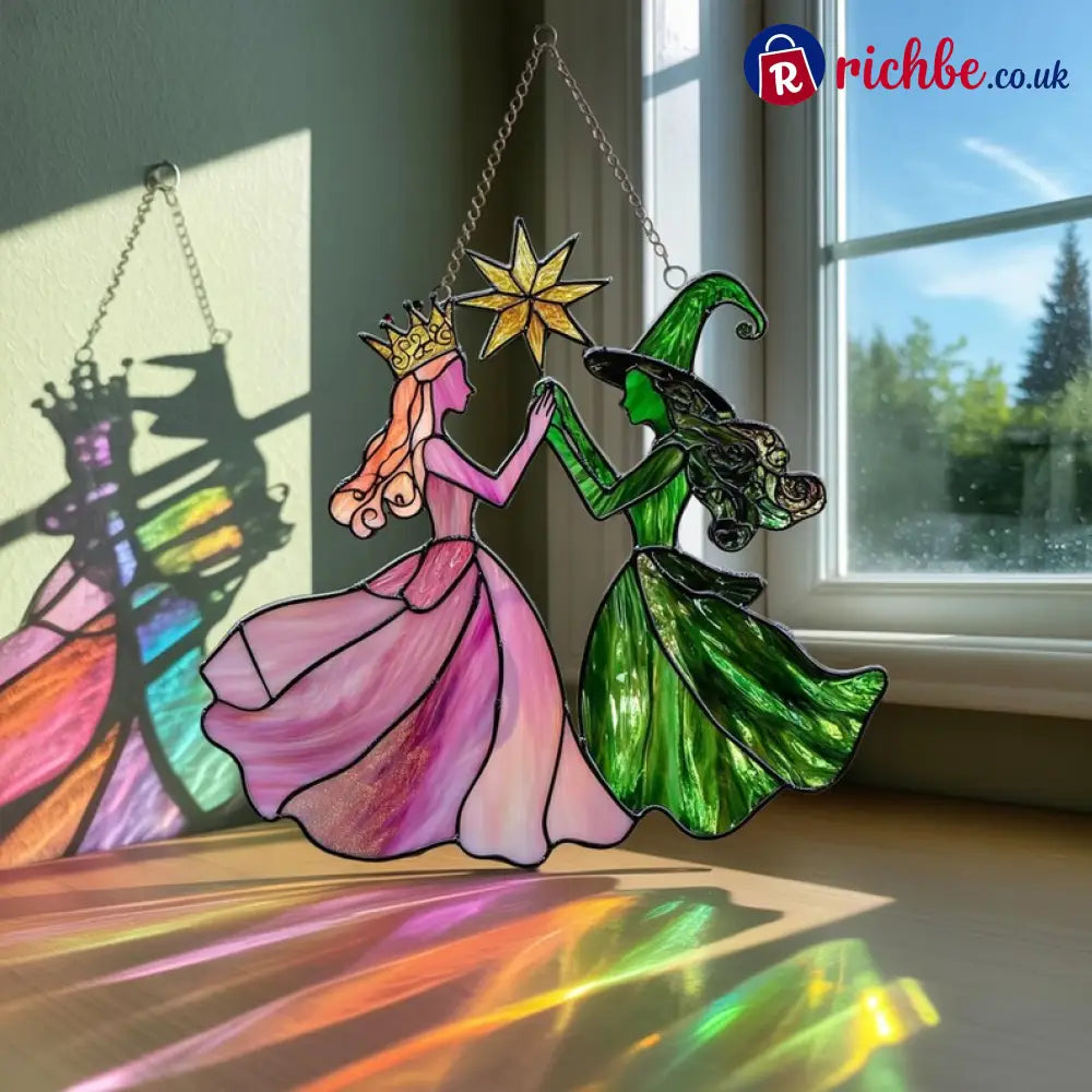 🔮Princess & Witch Colorful Suncatcher