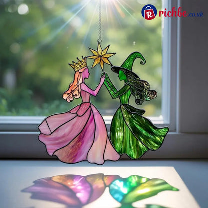 🔮Princess & Witch Colorful Suncatcher - Both 2 People