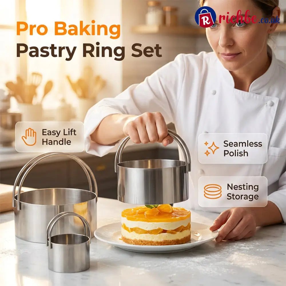 Professional 5-Piece Pastry Cutter Set 🍰 - Houseware & Kitchen