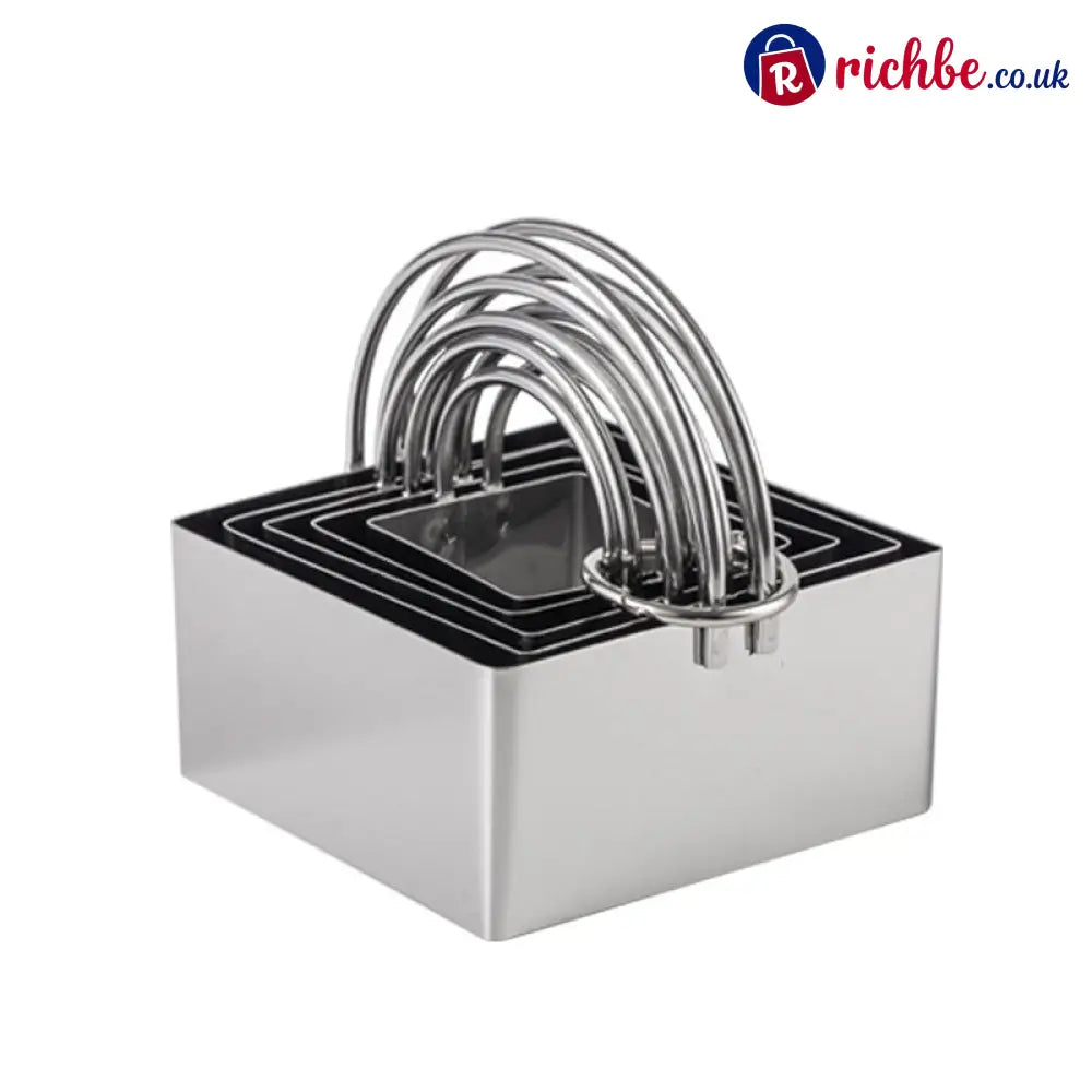 Professional 5-Piece Pastry Cutter Set 🍰 - Square straight - Houseware & Kitchen