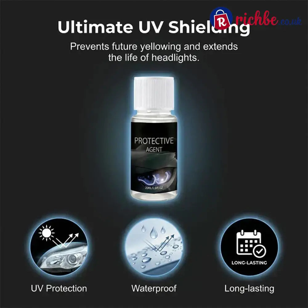 🏆LAST DAY SALE: ONLY ￡9.99!!🚗 🔆Professional Car Headlight Restoration Kit🫧 – Removes yellowing & scratches, restores clarity & UV protection – easy DIY solution ✨