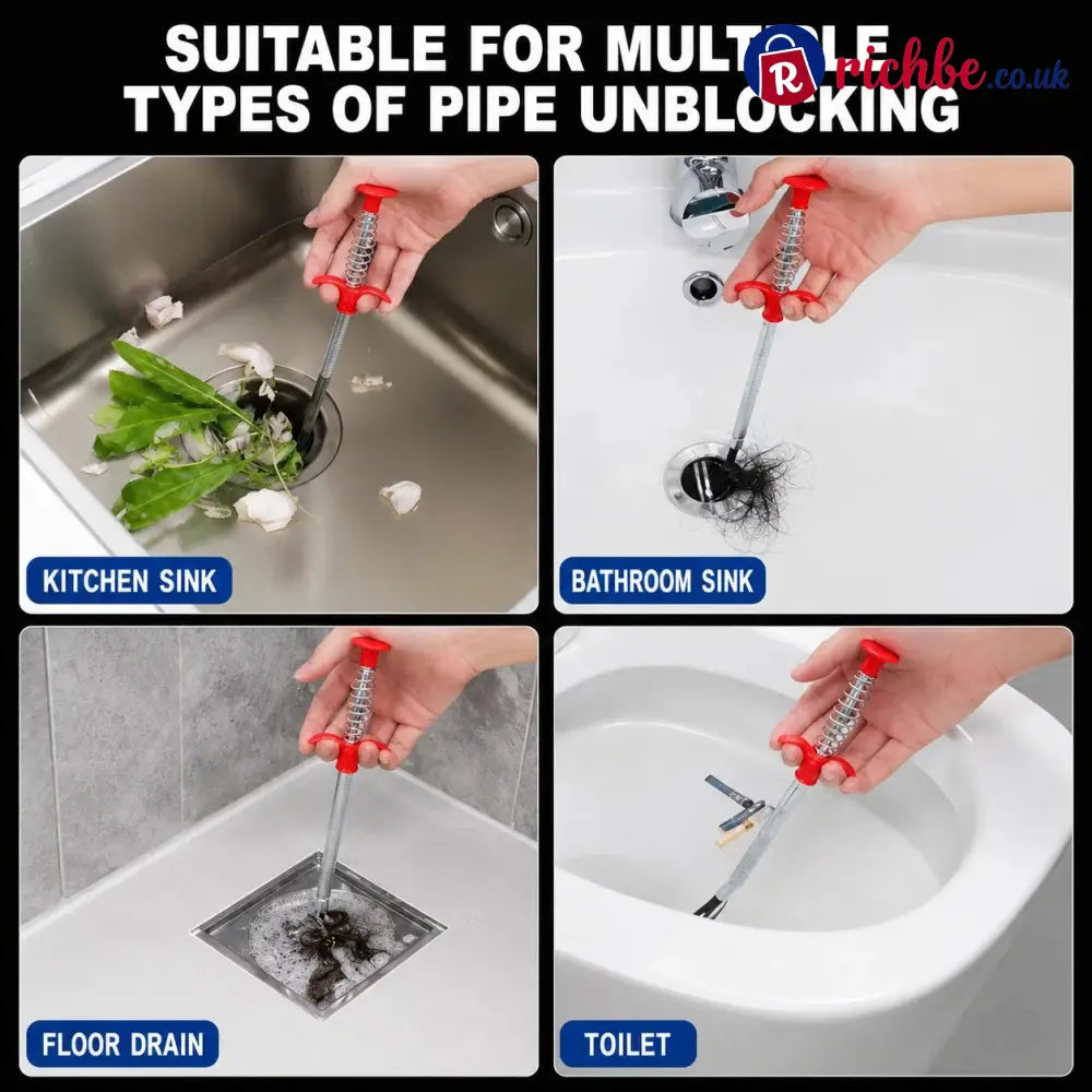 🔥🚿Professional Drain Clog Remover Tool – A Must-Have For Every Home