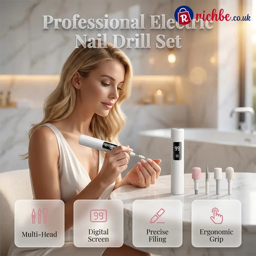 ✨❤️Professional Electric Nail Polisher - Electric Nail Drill + 4 types of grinding head accessories - Hot sale