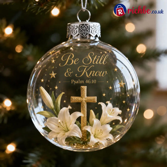 🙏 Psalms Scripture Christmas Ornament – A Beautiful Reminder of Faith 🎄✨