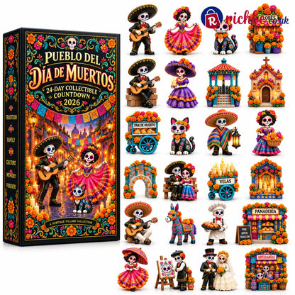 💀🌼 Pueblo del Día de Muertos 2026 – 24-Day Collectible Countdown Calendar 🎉