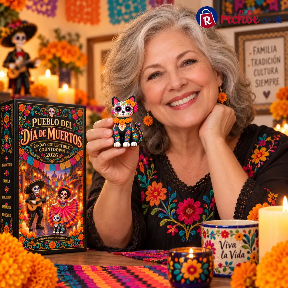 💀🌼 Pueblo del Día de Muertos 2026 – 24-Day Collectible Countdown Calendar 🎉