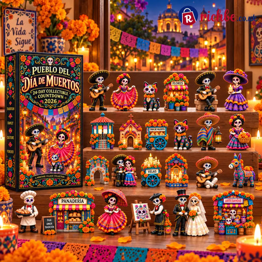 💀🌼 Pueblo del Día de Muertos 2026 – 24-Day Collectible Countdown Calendar 🎉