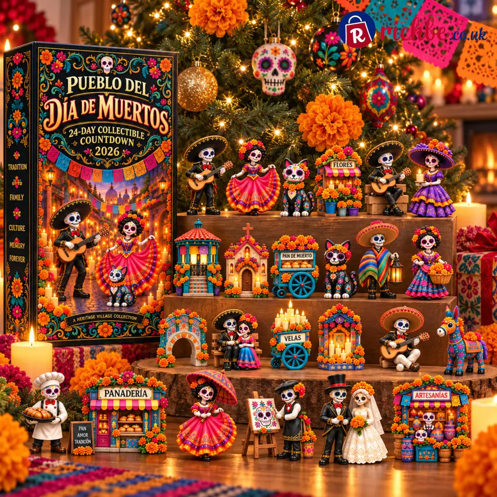 💀🌼 Pueblo del Día de Muertos 2026 – 24-Day Collectible Countdown Calendar 🎉