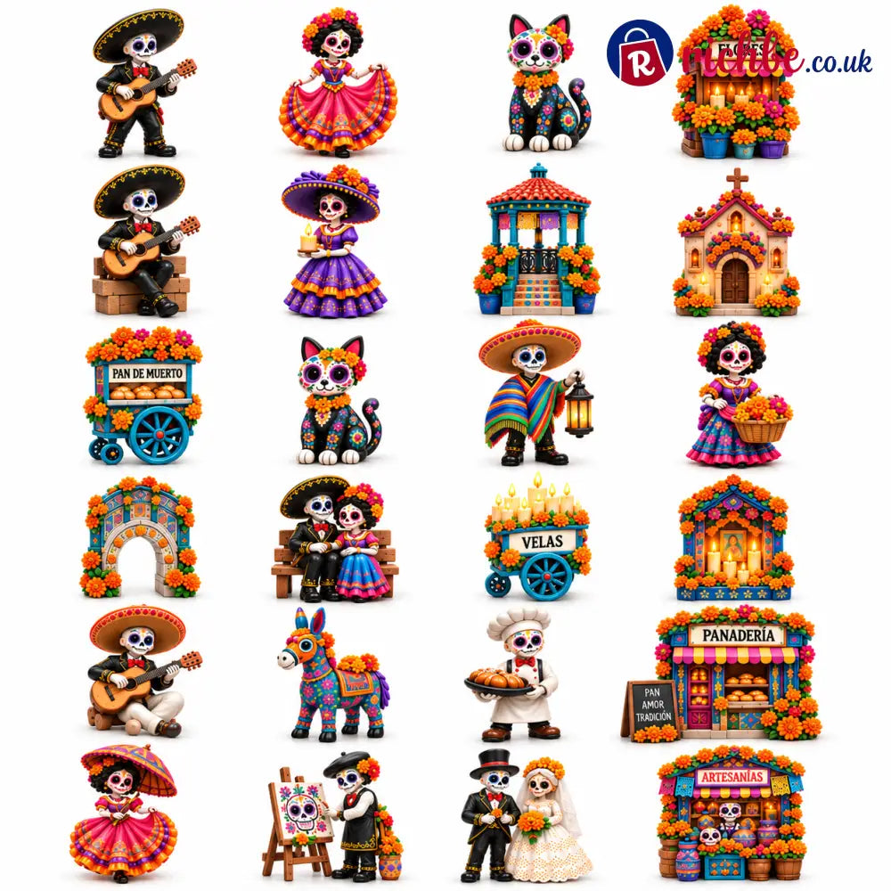 💀🌼 Pueblo del Día de Muertos 2026 – 24-Day Collectible Countdown Calendar 🎉