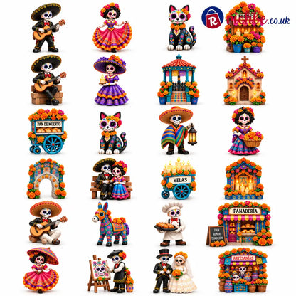💀🌼 Pueblo del Día de Muertos 2026 – 24-Day Collectible Countdown Calendar 🎉