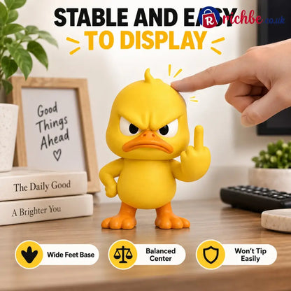 Quacko Angry Duck Collection – Sarcastic Desk Figurines Funny Decor for Office Workspace & Home Shelves