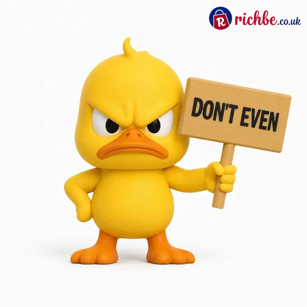 Quacko Angry Duck Collection – Sarcastic Desk Figurines Funny Decor for Office Workspace & Home Shelves - DON’T EVEN