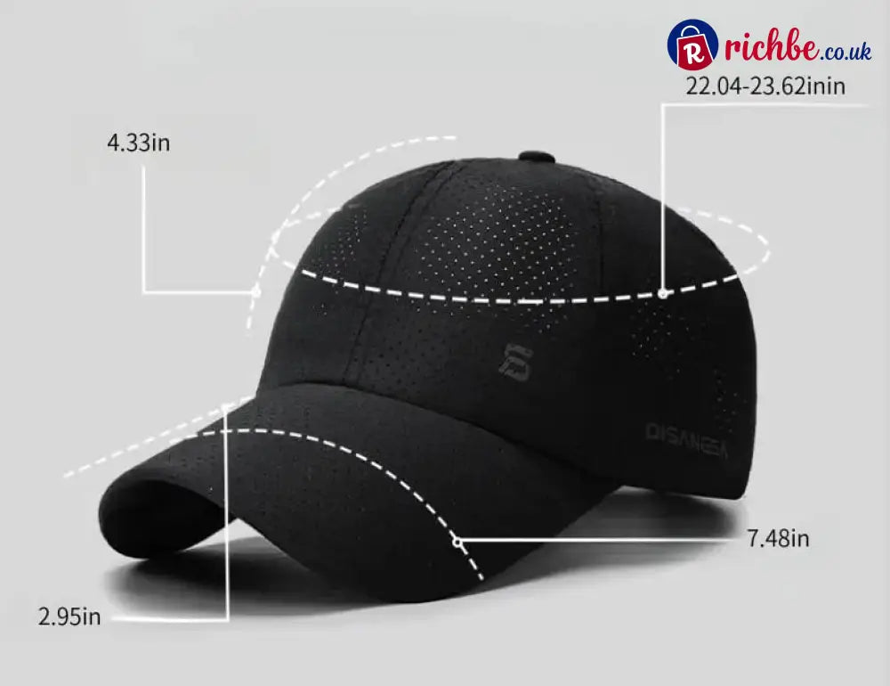 Quick-Dry UV Protection Baseball Cap – Breathable Adjustable Unisex Hat
