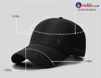 Quick-Dry UV Protection Baseball Cap – Breathable Adjustable Unisex Hat