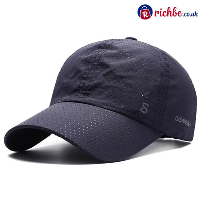 Quick-Dry UV Protection Baseball Cap – Breathable Adjustable Unisex Hat - Navy