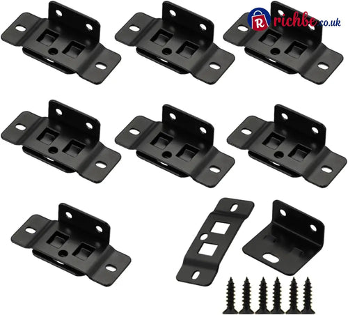 🔥Quick Fitting Furniture Joint Bracket - Black(10 Packs）
