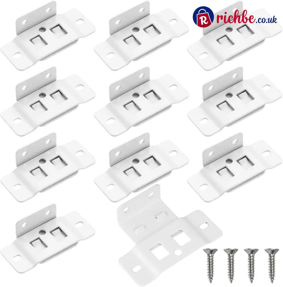 🔥Quick Fitting Furniture Joint Bracket - White(10 Packs）