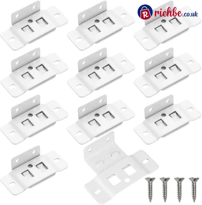 🔥Quick Fitting Furniture Joint Bracket - White(10 Packs）