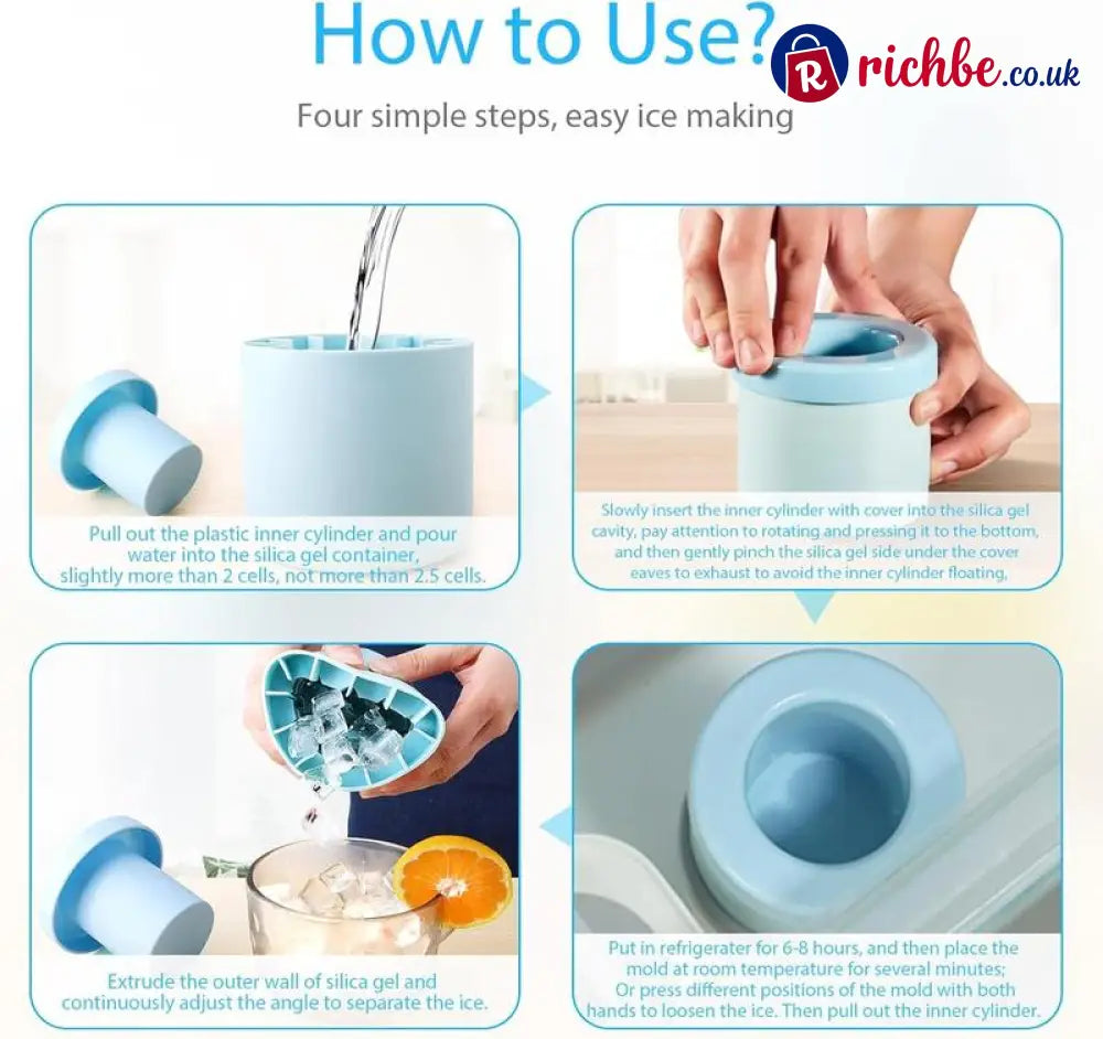 🧊Quick Freezing Silicone Ice Cube Mold❄️