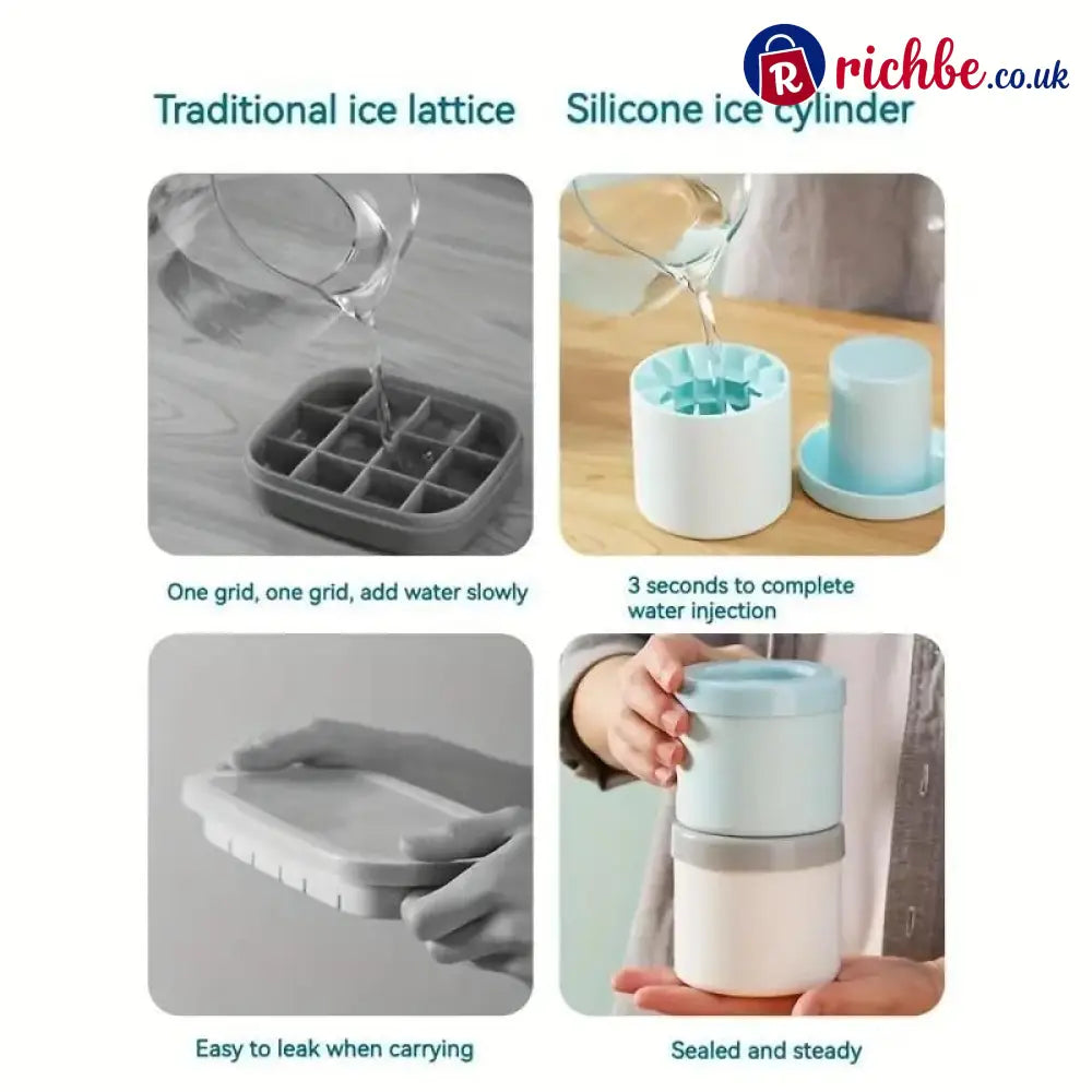 🧊Quick Freezing Silicone Ice Cube Mold❄️