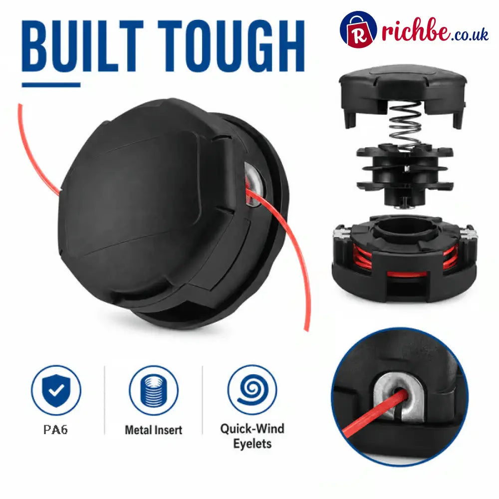 🌿 Quick-Load Trimmer Head – M10 × 1.25 No-Disassembly String Trimmer Replacement Head - 1 PC - Hot Sale