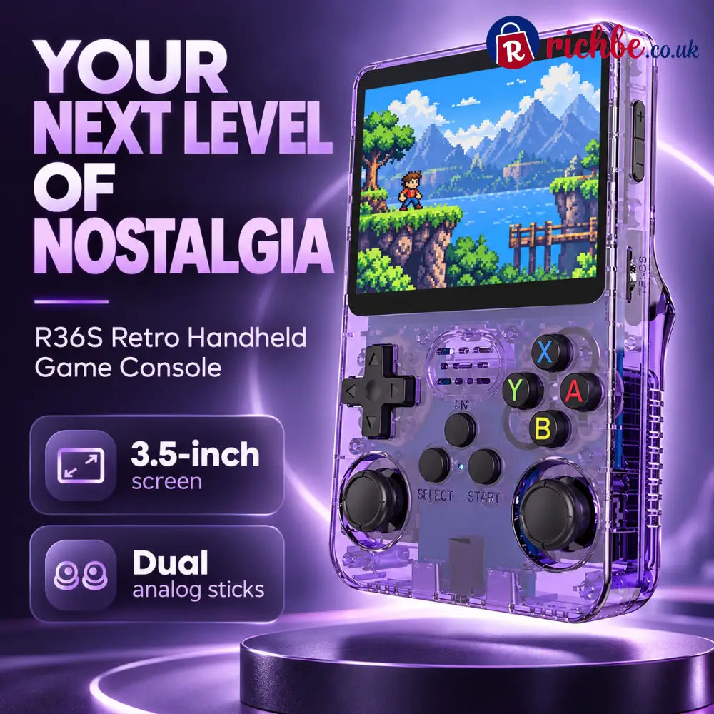 01 Hero R36S retro handheld console
