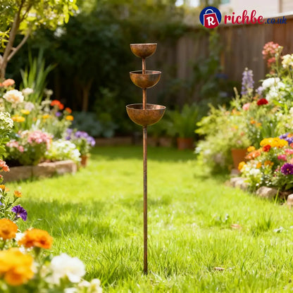 🌧️ Rain Catcher - Plant Support🐦 Metal Garden Ornament