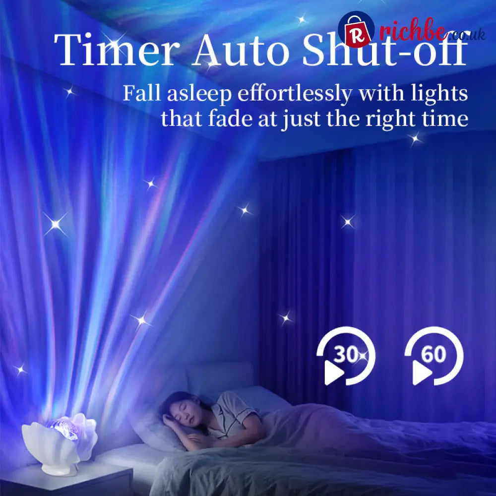 Rainbow Shell Projection Lamp