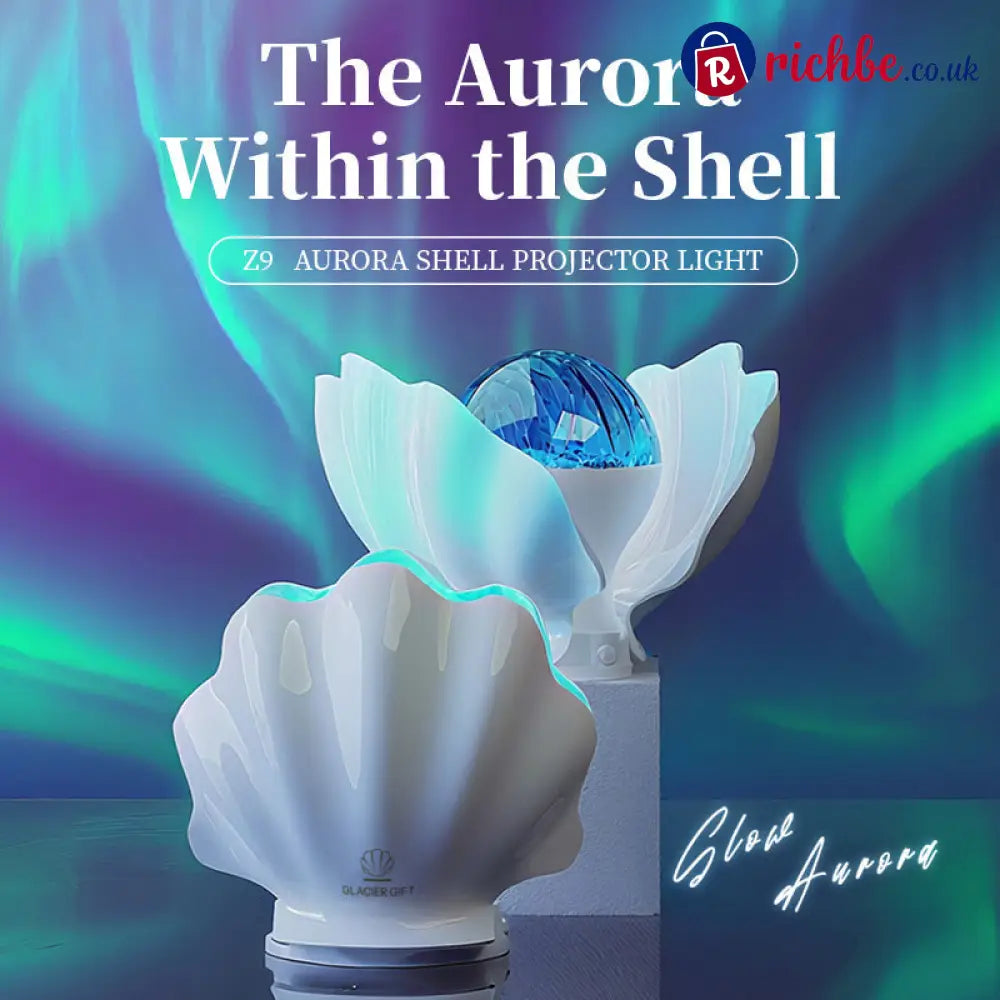 Rainbow Shell Projection Lamp