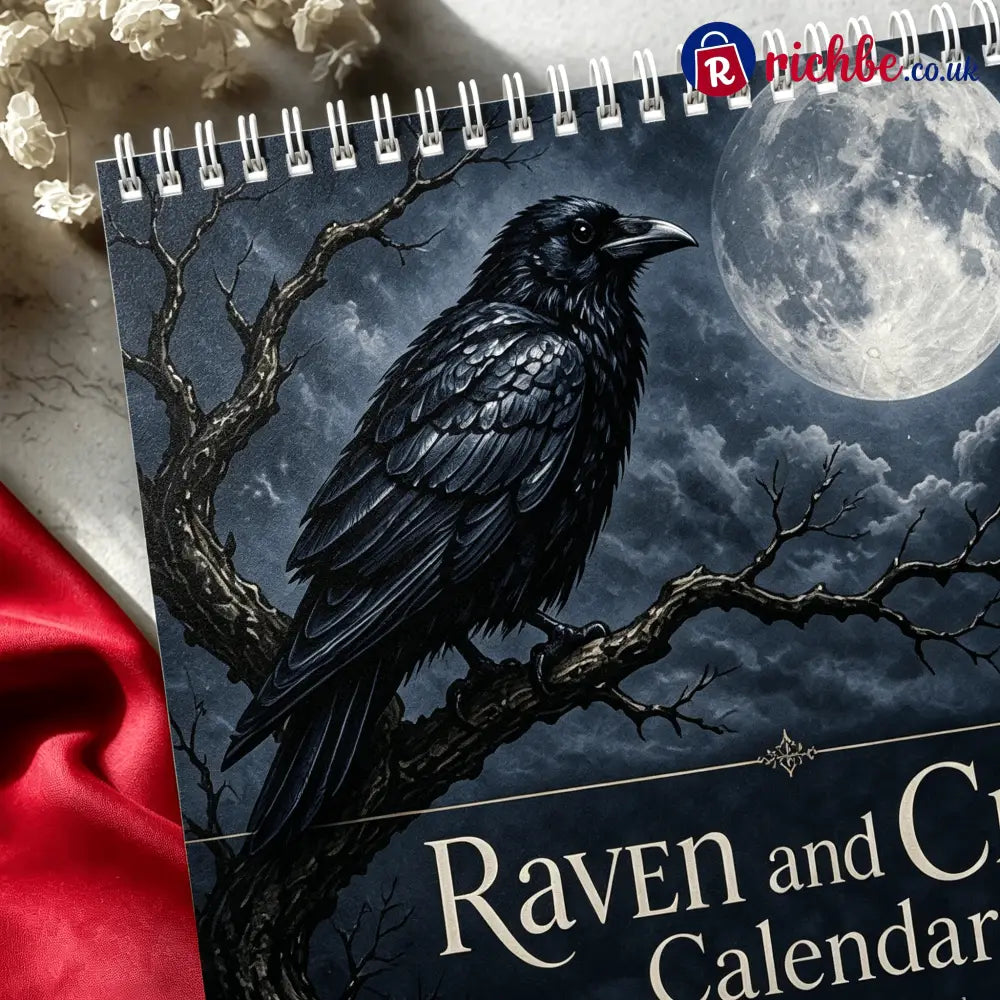 🐦‍⬛Raven & Crow 2027 Wall Calendar, 12 Months of Moonlit Gothic Art🖤 - 2027 CALENDAR